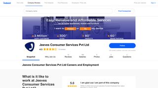 
                            12. Jeeves Consumer Services Pvt Ltd Careers and Employment | Indeed ...