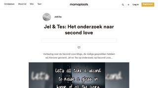 
                            5. Jel & Tes: Het onderzoek naar second love | Mamaplaats