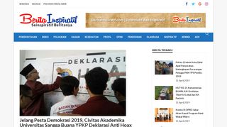 
                            12. Jelang Pesta Demokrasi 2019, Civitas Akademika Universitas Sangga ...
