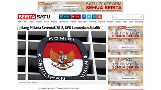 
                            11. Jelang Pilkada Serentak 2018, KPU Luncurkan Sidalih - BeritaSatu.com
