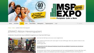 
                            13. JEMAKO Aktion Hereinspaziert - msp-expo.de