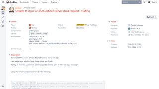 
                            12. [JENKINS-51251] Unable to login to Cisco Jabber Server (bad-request ...
