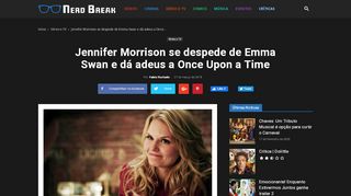 
                            10. Jennifer Morrison se despede de Emma Swan e dá adeus a Once ...