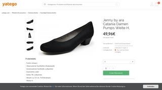 
                            10. Jenny by ara Catania Damen Pumps Weite H, schwarz - Kaufen bei ...