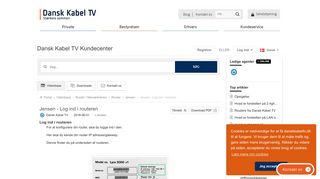 
                            9. Jensen - Log ind i routeren - Dansk Kabel TV Kundecenter