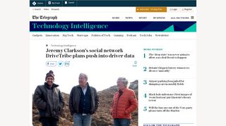 
                            7. Jeremy Clarkson's social network DriveTribe plans push into driver data