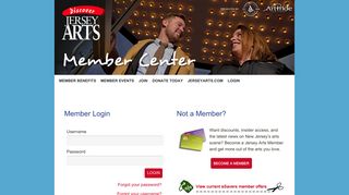 
                            11. Jersey Arts: Member Center Login