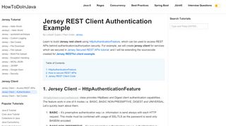 
                            6. Jersey REST Client Authentication Example - HowToDoInJava