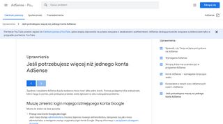 
                            6. Jeśli chcesz przesłać zgłoszenia dla kliku kont AdSense - AdSense ...