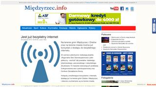 
                            12. Jest już bezpłatny internet - Międzyrzec.info.