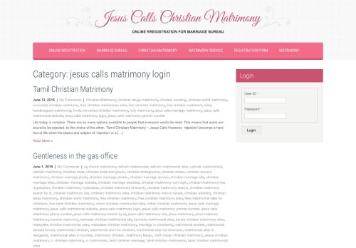 
                            1. jesus calls matrimony login