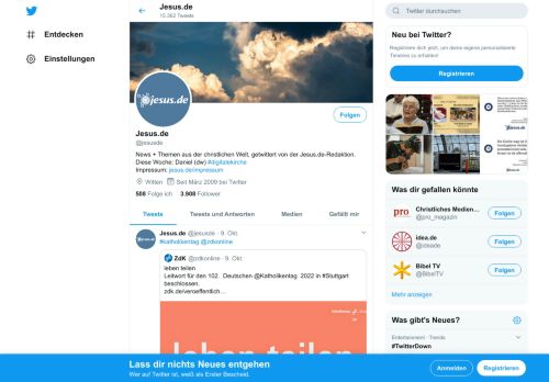 
                            9. Jesus.de (@jesusde) | Twitter