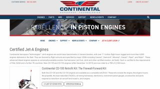 
                            5. Jet-A burning Piston Engines - Continental Motors