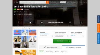 
                            4. Jet Save India Tours Pvt Ltd, East Patel Nagar - Travel Agents in Delhi ...