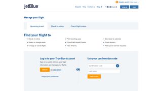 
                            9. JetBlue | Manage Your Flight | Upcoming travel