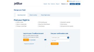 
                            12. JetBlue | Manage Your Flight | Upcoming travel