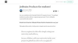 
                            12. JetBrains Products for students! – Tewfik Ghariani – Medium