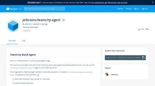 
                            10. jetbrains/teamcity-agent - Docker Hub