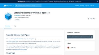 
                            11. jetbrains/teamcity-minimal-agent - Docker Hub