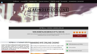 
                            11. Jetbull Casino – Nyt dansk casino med 100% bonus i 2019