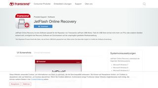 
                            4. JetFlash Online Recovery - Support & Download - Transcend