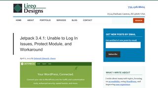 
                            11. Jetpack 3.4.1: Unable to Log In Issues, Protect Module, and ...