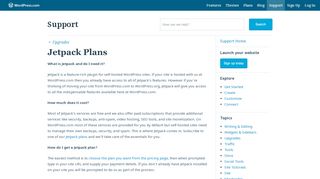 
                            6. Jetpack Plans — Support — WordPress.com