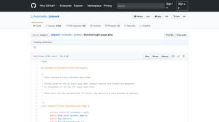 
                            9. jetpack/blocked-login-page.php at master · Automattic/jetpack · GitHub
