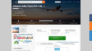 
                            3. Jetsave India Tours Pvt. Ltd. - Travel Agents in Delhi - Justdial