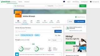 
                            8. Jetstar Airways Reviews | Glassdoor.co.nz
