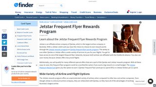 
                            11. Jetstar Frequent Flyer Rewards Program | finder.com.au