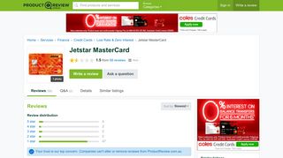 
                            10. Jetstar MasterCard Reviews - ProductReview.com.au