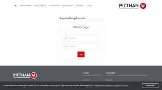 
                            1. Jetzt anmelden | Login | PITTHAN GmbH