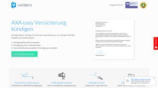 
                            12. Jetzt AXA easy Versicherung online kündigen - Volders