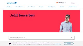 
                            5. Jetzt bewerben - Capgemini