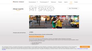 
                            3. Jetzt für Promotionjobs und Messejobs bewerben! | clever events