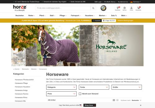 
                            4. Jetzt Horseware online bestellen | Horze