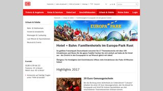 
                            12. Jetzt Hotel im Europapark bei bahn.de buchen! - Deutsche Bahn