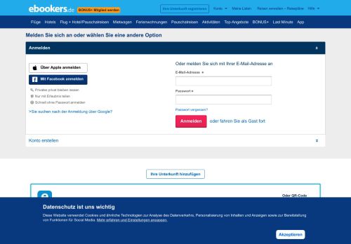 
                            3. Jetzt kostenlos anmelden! Sign in for Expedia ® Rewards ... - Ebookers