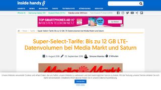 
                            11. Jetzt mit LTE: Neue Super-Select-Tarife von Media Markt und Saturn