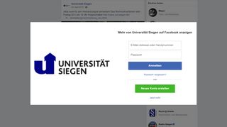 
                            12. Jetzt noch für den Hochschulsport... - Universität Siegen | Facebook
