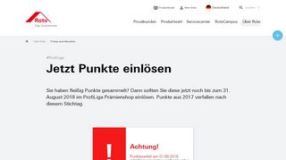 
                            2. Jetzt Punkte einlösen | Roto Dachfenster