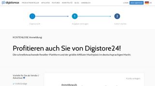 
                            4. Jetzt registrieren - Digistore24