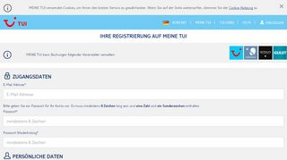 
                            4. Jetzt registrieren - Meine TUI