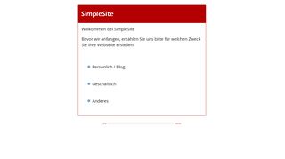 
                            3. Jetzt starten - SimpleSite.com