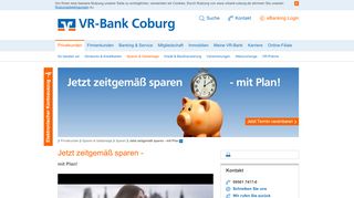 
                            10. Jetzt zeitgemäß sparen - mit Plan - VR-Bank Coburg