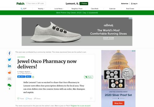 
                            13. Jewel Osco Pharmacy now delivers! | Lemont, IL Patch