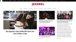
                            8. Jezebel - The latest news on Gender, Culture, and Politics. With teeth.