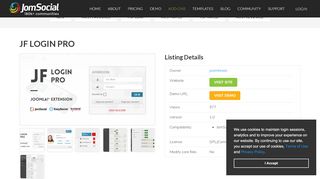 
                            6. JF Login Pro - JomSocial
