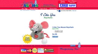 
                            10. JFL Enterprises | Sound Activated | I Like You Mouse Keychain